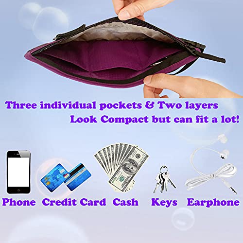 Image of Goothdurs Fanny Pack for Women Men Fashion Waist Bag Waterproof Hip Bum Bag with Adjustable Belt for Running Travel Hiking Cycling Money