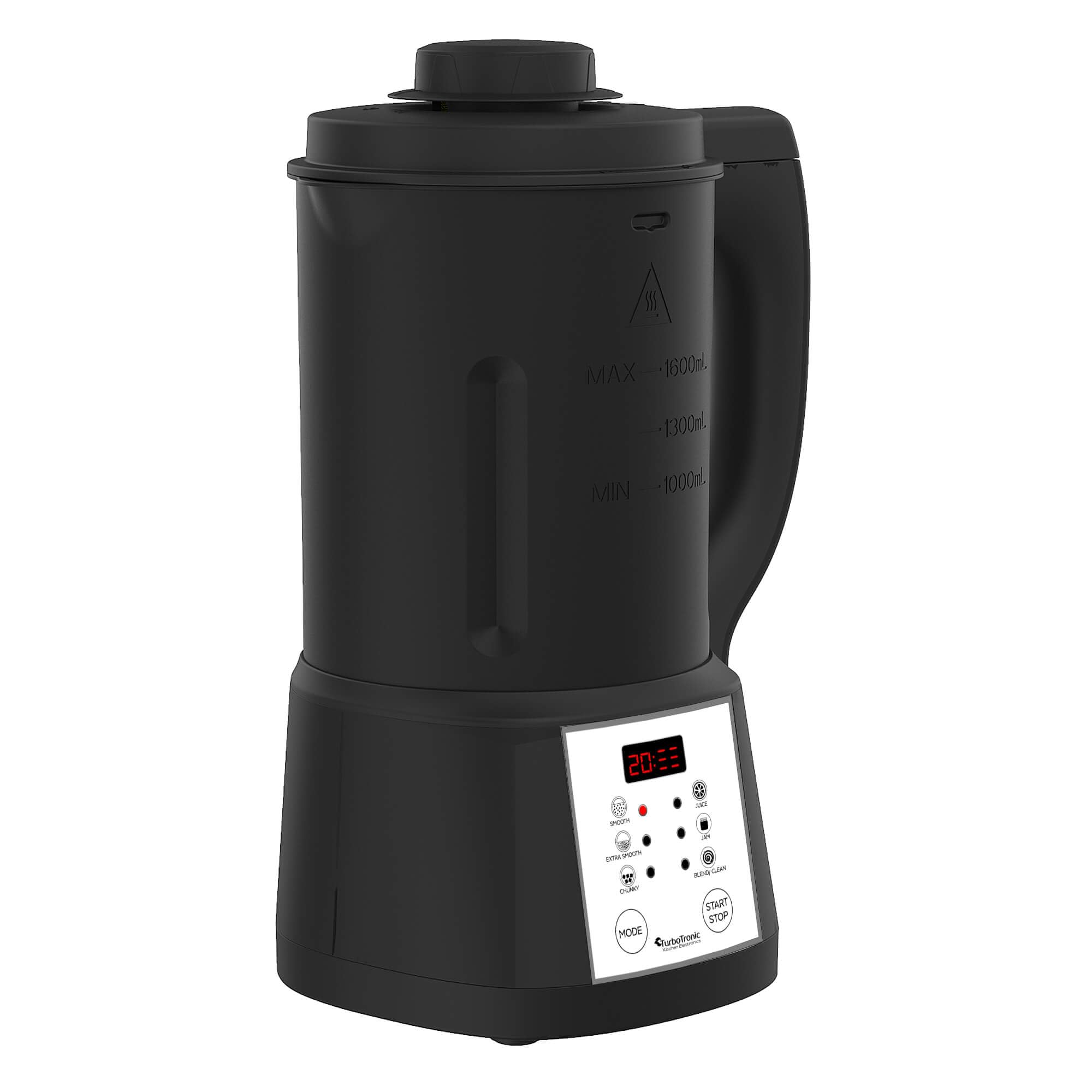 TurboTronic Mixeur à Soupe 1,6L, 1000W - 6 Programmes, Multifonction pour Soupes, Smoothies et Alimentation pour Bébés - Idéal pour les Familles