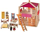 Größe: 49 x 40 x 50 cm Selecta 4262 - Casa Rosa Puppenhäuser