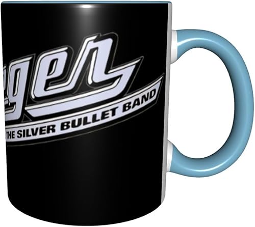 Miniatura 8 de CONCAVER Bob Music Seger Singer Logo Ceramic Coffee Mugs 12 Oz Cups Handles For Coffee, Beverages, Tea, Gift Tea Music Lovers Gifts Sky Blue