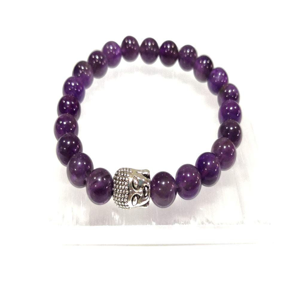 FENGSHUI AGATE Amethyst Stone Bracelet Natural Reiki Feng-Shui Healing Crystal Gem Stone Bracelet for Men and Women(8 mm Beads, Free Size) (B08GYGGFJQ) Amazon Price History, Amazon Price Tracker