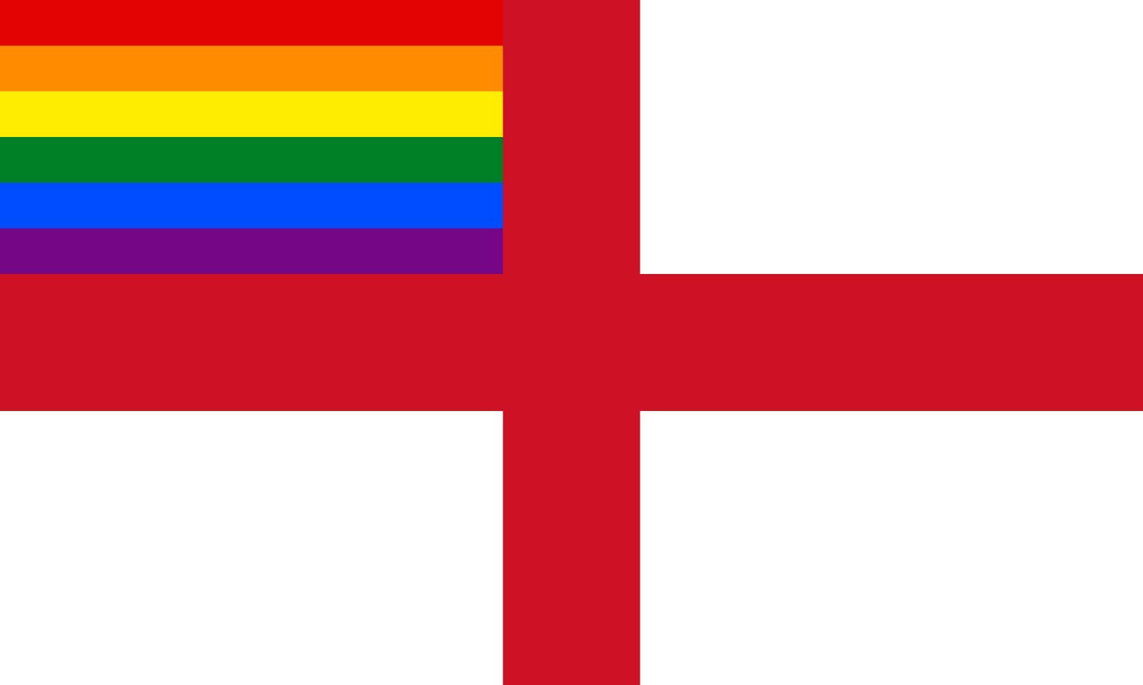 Drapeau LGBT Angleterre grand modèle idéal pour décorer votre salon ou défiler