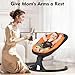 Baby Swings for Infants, Portable Baby Swing for Newborns with Bluetooth, Electric Infant Swing with 5 Speed Motions, 12 Soothing Melodies & Remote Control (Max 20 lbs, Orange)