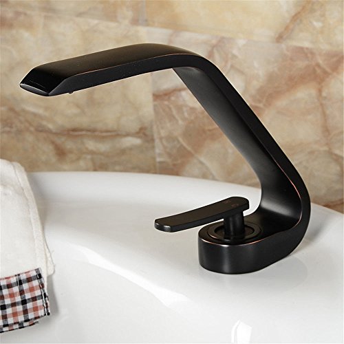 Robinet mitigeur de lavabo en cuivre de salle de bain finition durable