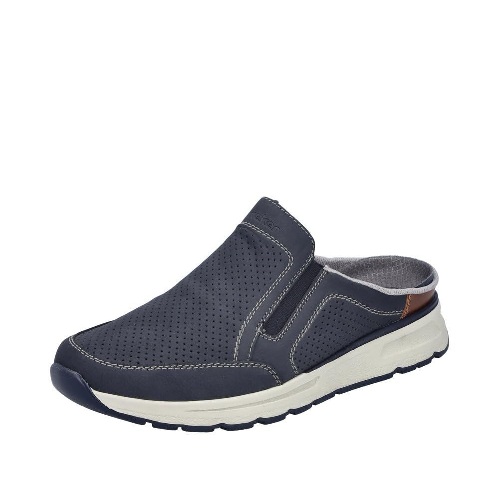 Rieker Men's B0760Clogs, Blue 14, 8 UK