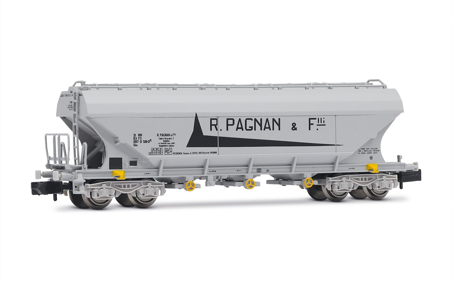 Arnold HN6710 FS, hopper wagon type Uas, Pagnan, ep. IV Freight Wagons