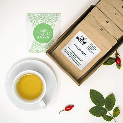 Simple Loose Leaf Tea Subscription Box - 4 Loose Leaf Teas, Curated Monthly Premium Hand Packaged Tea Blends - Loose Leaf Tea : Green Tea #TOP2