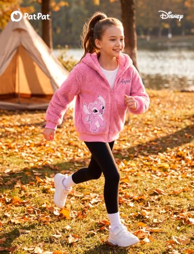 Image of Disney Girl /Boy Fleece Jacket Zipper Sherpa Fuzzy Hoodie Winter Coat 2-13Y