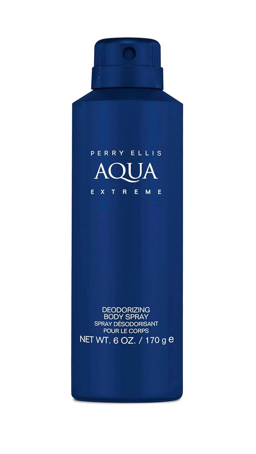 Perry Ellis Aqua Extreme Gift Set - 3.4 fl oz eau de toilette, 1.7 oz shower gel, 6 oz body spray, .25 fl oz EDT travel mini