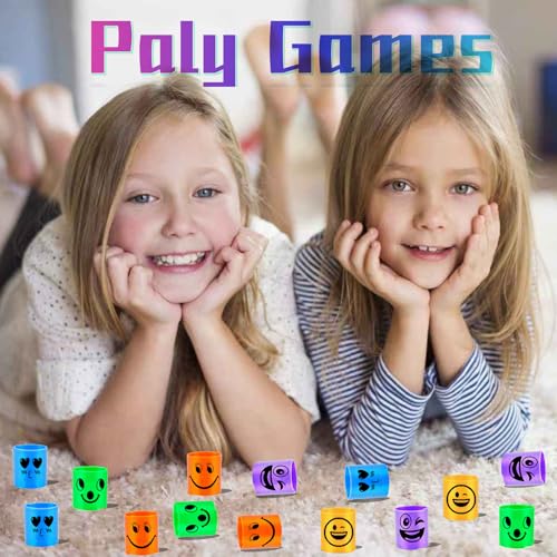 Image of Mini Spring Party Favors for Kids, Mini Plastic Coil Spring Toy Goodie Bags Stuffers for Birthday Party, Classroom Prizes Kids Prizes, Small Bulk Toys Gifts