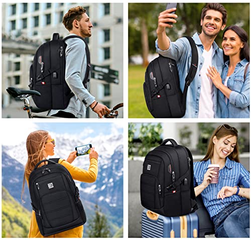 Bagsure Travel Laptop Backpack, Business Water Resistant Laptop Backpack With Usb Charging Port, Durable Anti Theft College School Computer Bag For Men & Women Fits 15.6 Inch Notebook & Laptop #TOP7