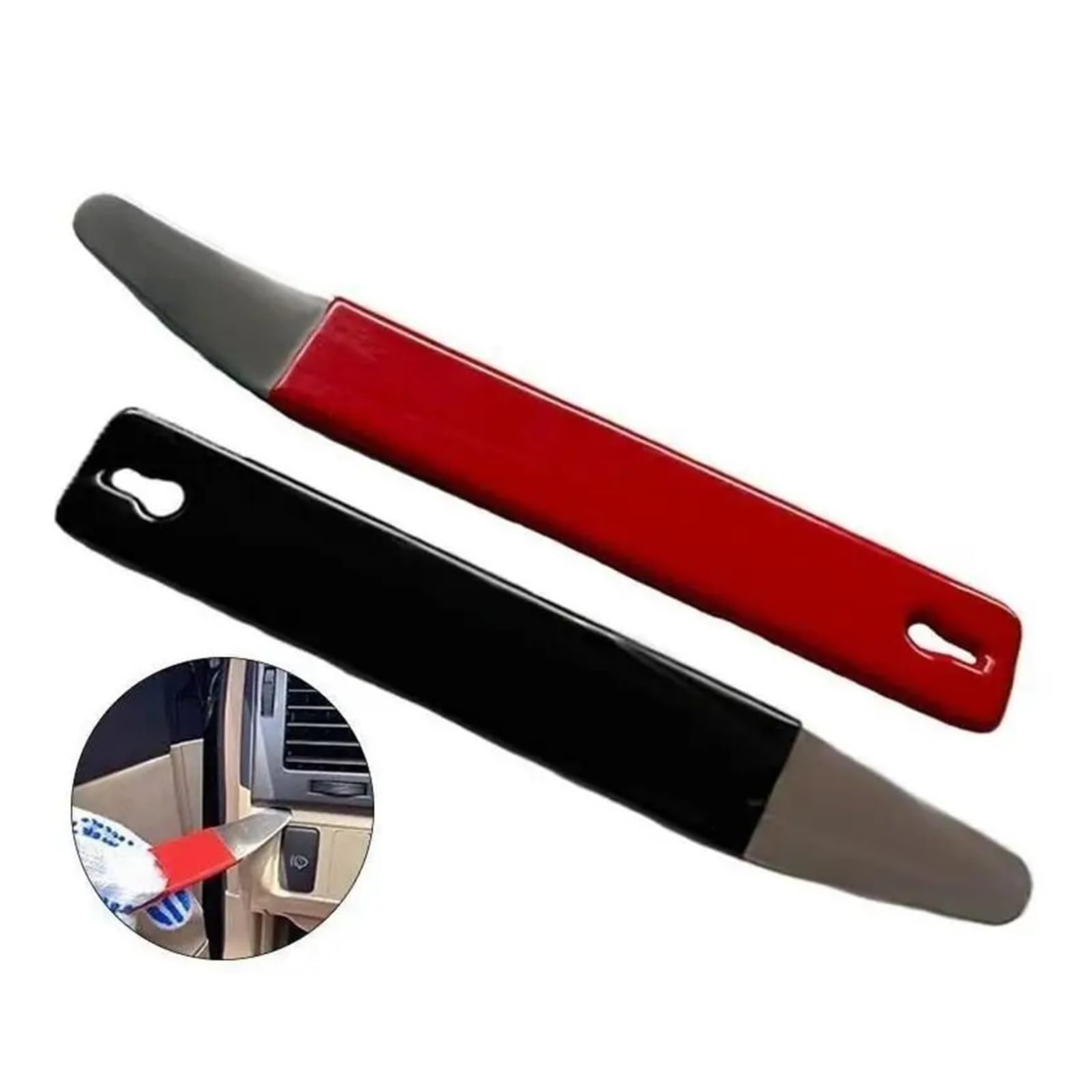 Car Trim Removal Pry Tool Door Panel Audio Fastener Driver Set (czerwony)