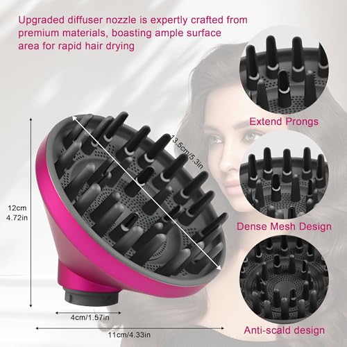 WAJIAYON Acessório de difusor atualizado para Dyson Airwrap HS05 HS03 HS01, converte para Dyson Airw