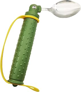 Adaptive Stainless Steel Elder Spoon Parkinsons Eating AIDS Utensils for Adults Elderly Patients Muscle Weakness Arthritis Handicapped (spoon B)