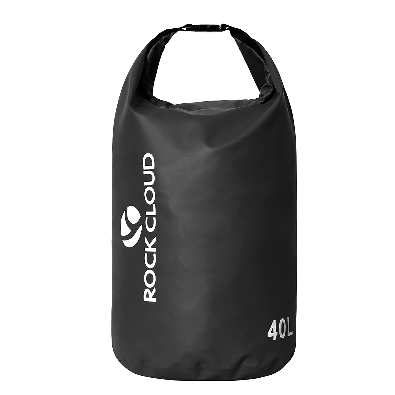 ROCK CLOUD Bolsa Impermeable para Kayak, Rafting, Barco, Playa, Surf, natación, Canoa, Camping, Senderismo, Pesca, esquí, Black, 40L US, Mochila de Viaje
