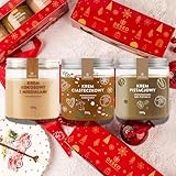 ORIGONUTS by DESEO - Chocolate de Navidad - Chocolate para regalar - Caja regalo gourmet con puré de nueces y crema de nueces - para mujer y hombre - Set n.º 4