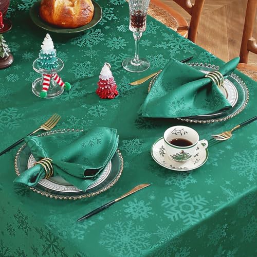 Servilletas Navideñas Honellaty Jacquard Verde 20x20 Pz 4 miniatura 1