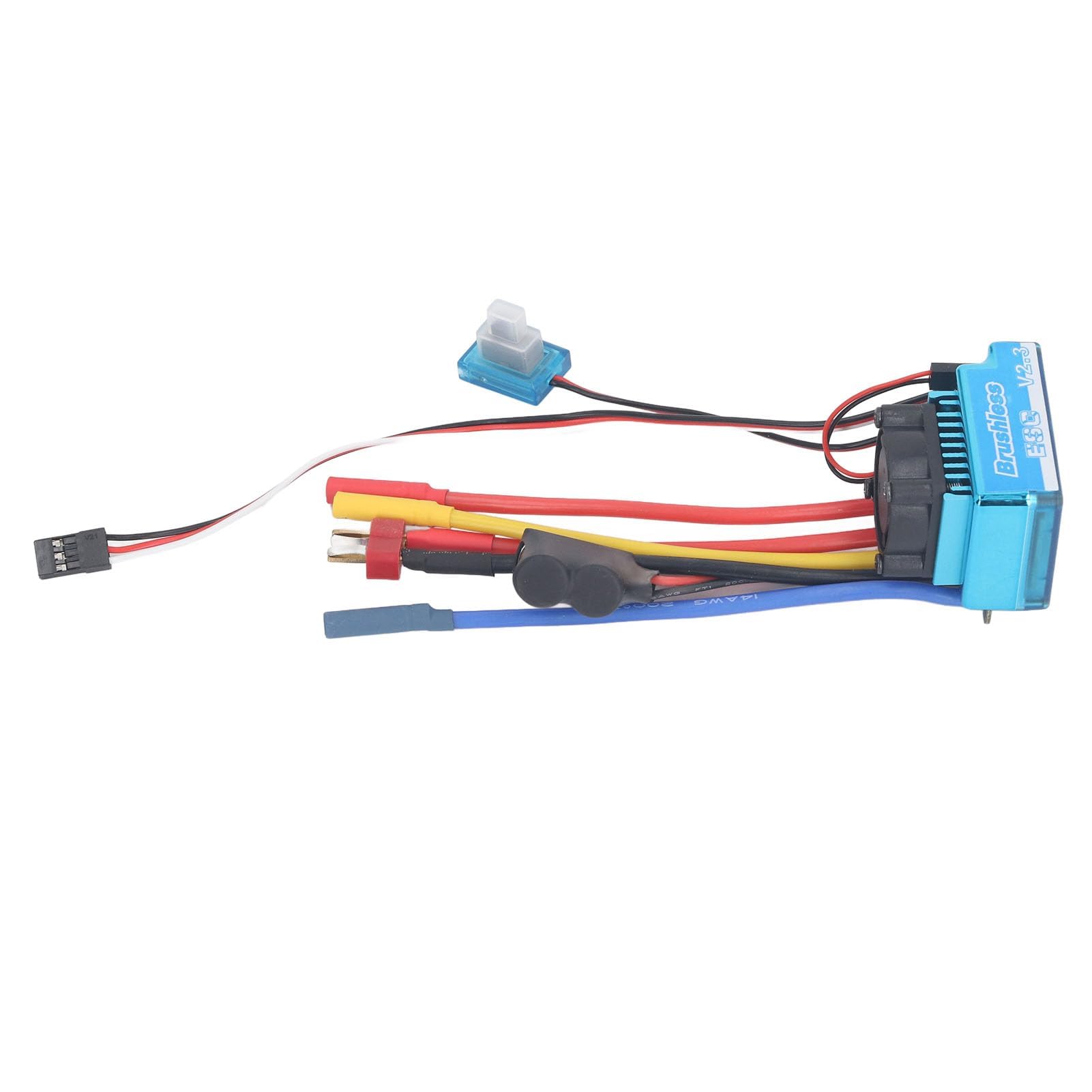 Regolatore di Velocità Senza Spazzole, 80A Resistente all'Acqua Antipolvere con Regolazione Potenza Frenante, ESC Elettronico for Modellismo RC, Auto e Barche in Esterno