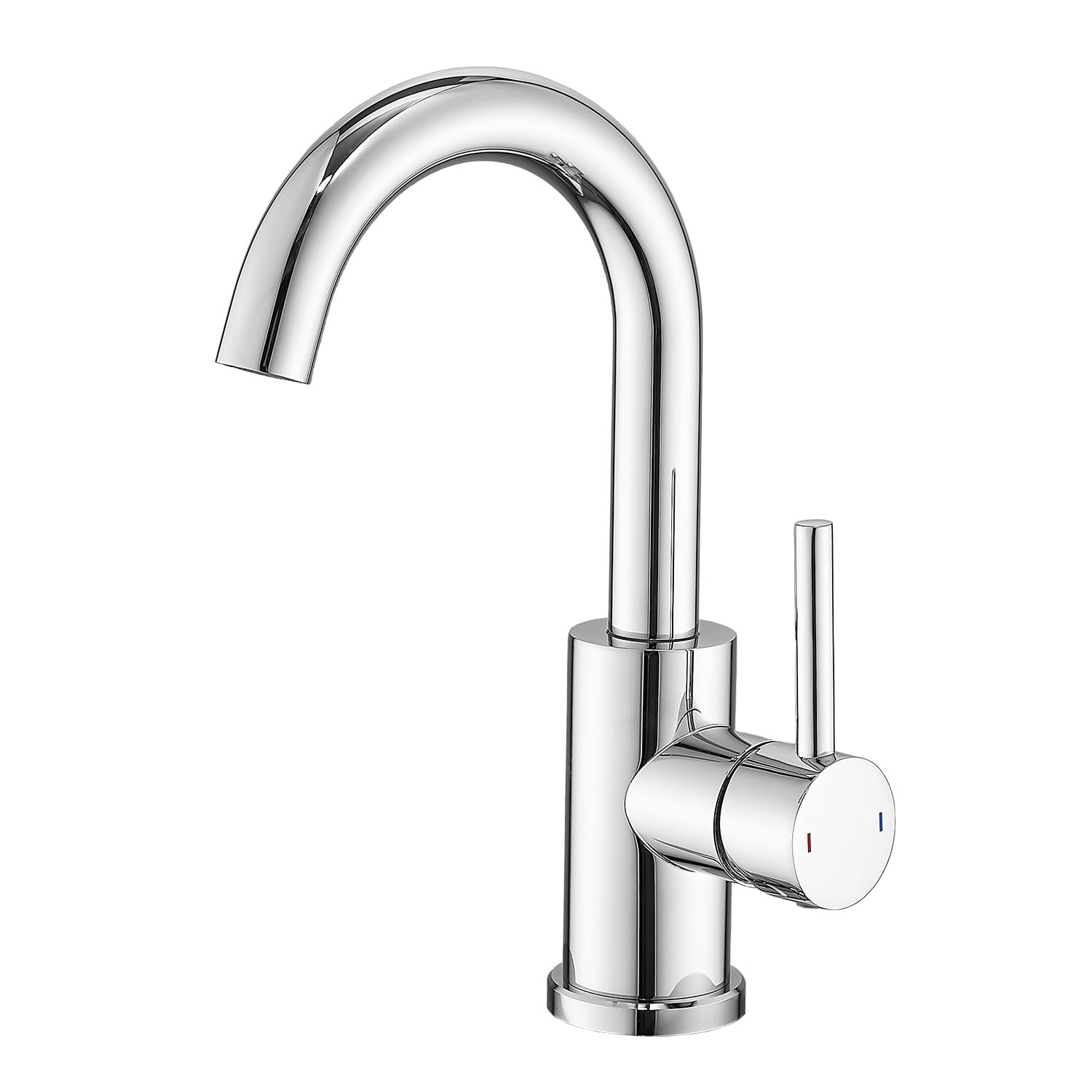 ZYNUHMO Rubinetto da bagno, rubinetto da bagno/cucina, girevole a 360°, miscelatore monocomando, in acciaio inox cromato