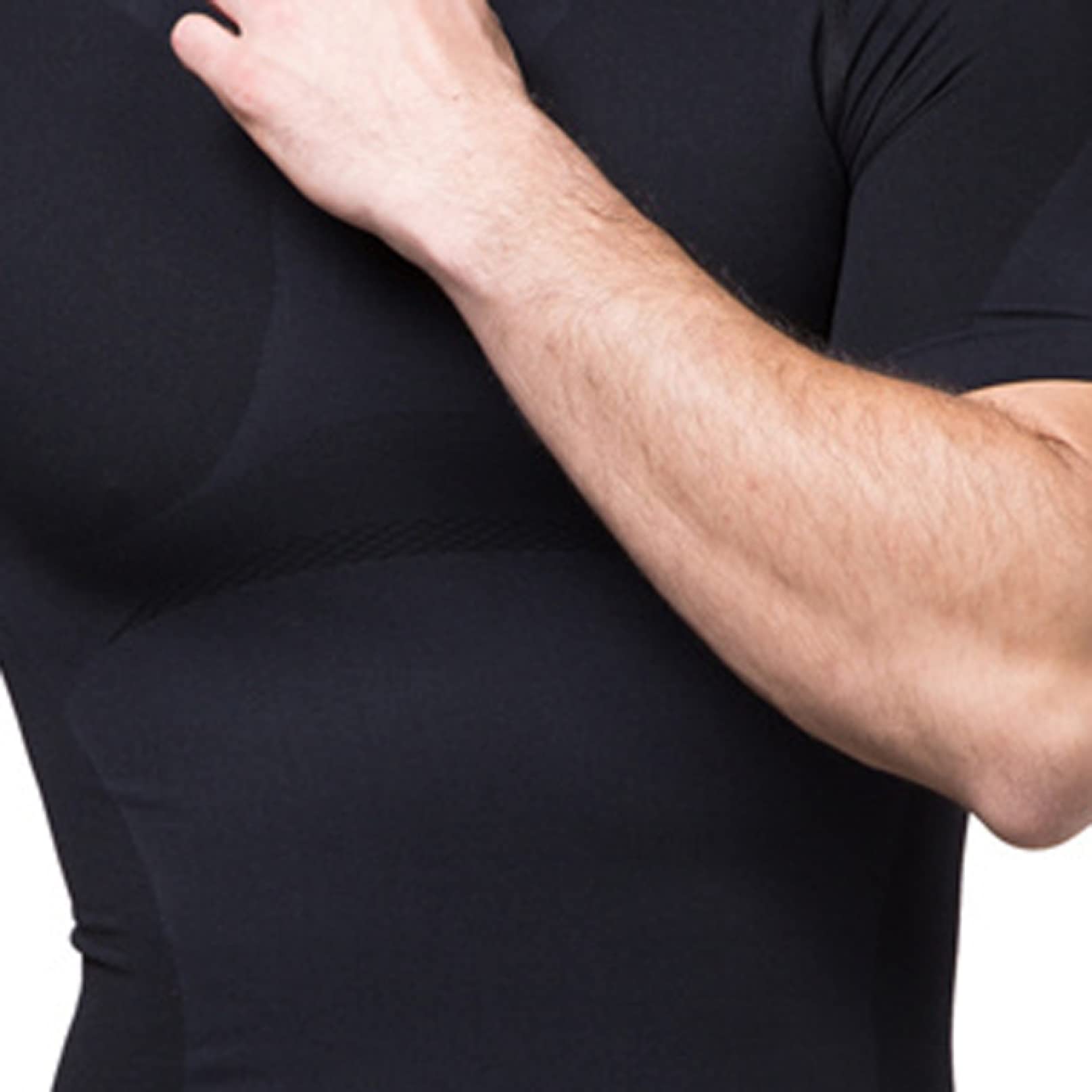 Fitness-kompressionshemden für Herren, unterhemd – einfarbig, bauchweg-körperformer, fitnessstudio, elastische Tops zur Bauchkontrolle