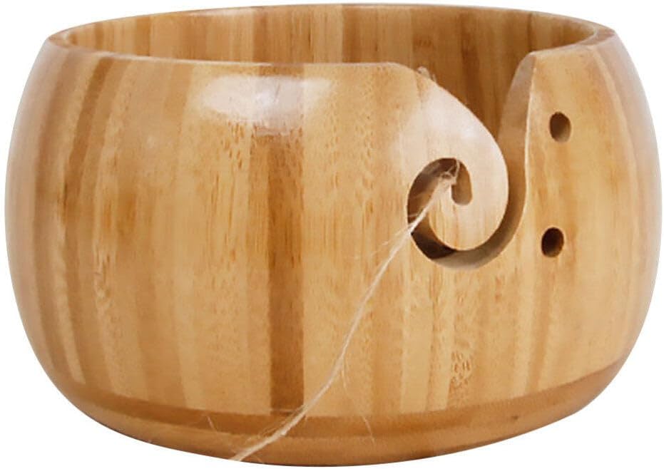 Yarn Bowl Large Handmade Yarn Storage Holder Bowl for Knitting Knitting Accessories