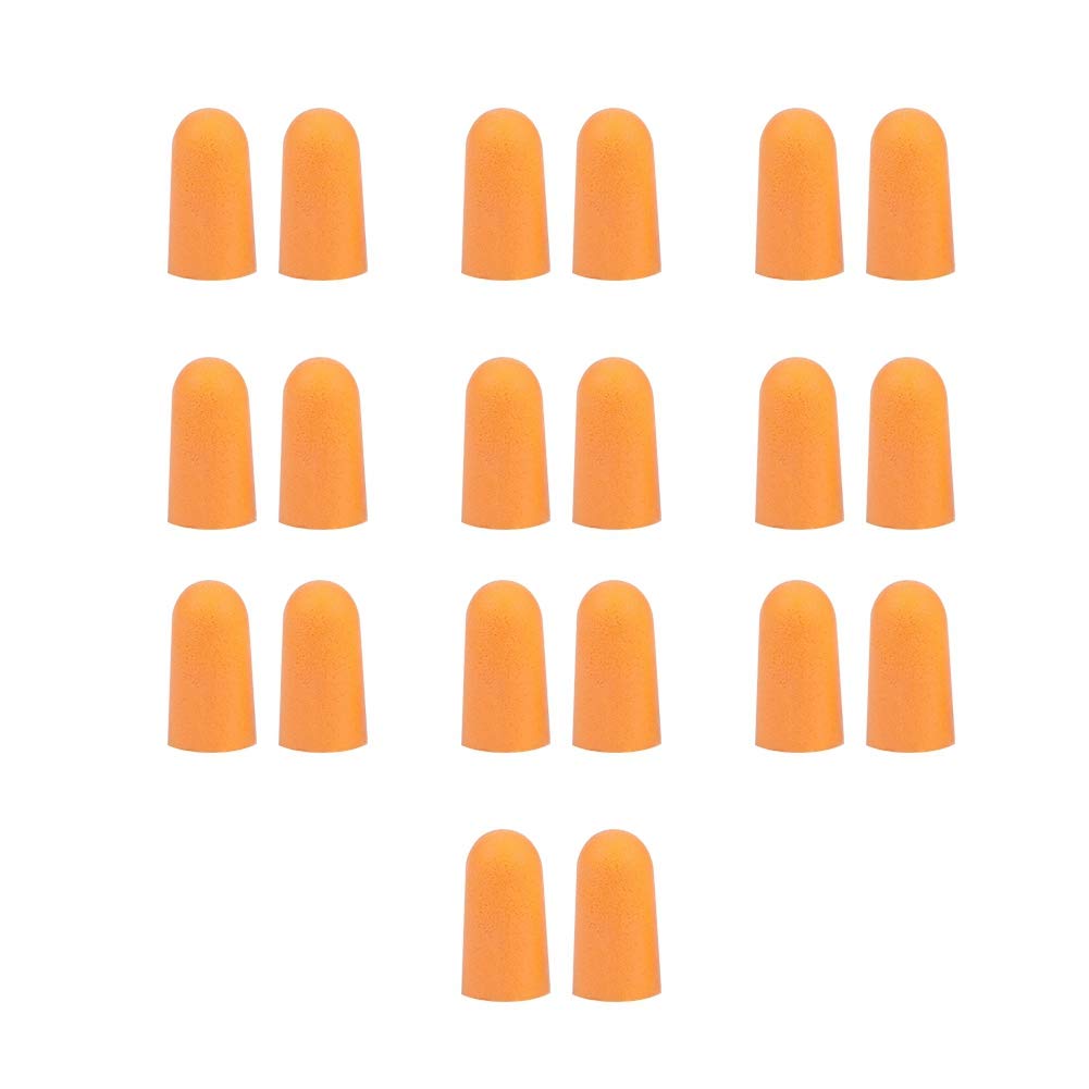 10 Pcs Earplugs, Orange Earplugs, for Working Sleeping