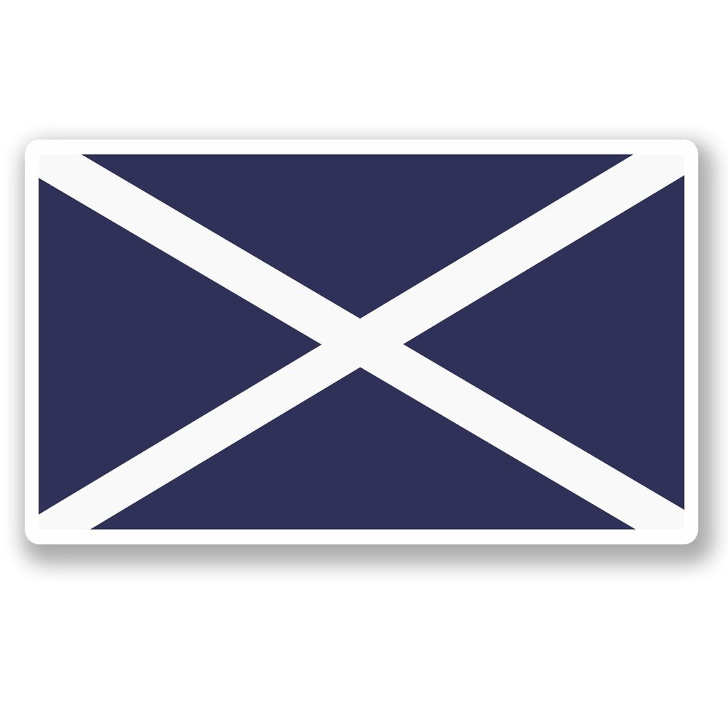 Destinationvinyl Multi 2 X 10Cm/100Mm Scotland Flag Window Cling Sticker Car Van Campervan Glass #5313