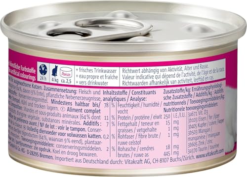 Vitakraft Poésie Mousse chat au canard pour digérer sans céréales - 13
