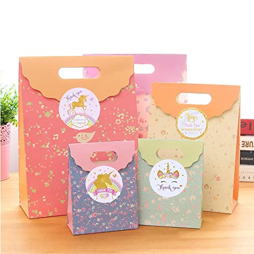 Ccinee Magical Unicorn Glitter Stickers Thank You Rainbow Christmas New Year Party Gift Label Stickers For Kids 40 Pack #TOP5