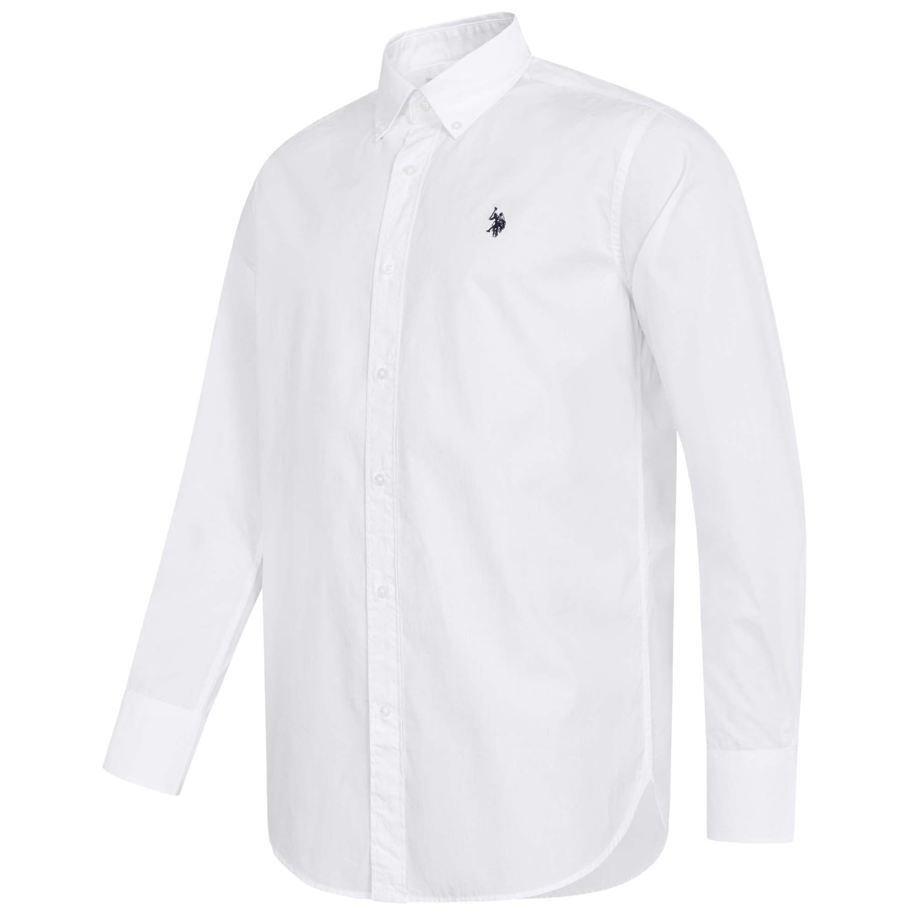 U.S. POLO ASSN. Herren Hemd (S-3XL) Baumwolle Langarm Button-Down-Kragen - P050
