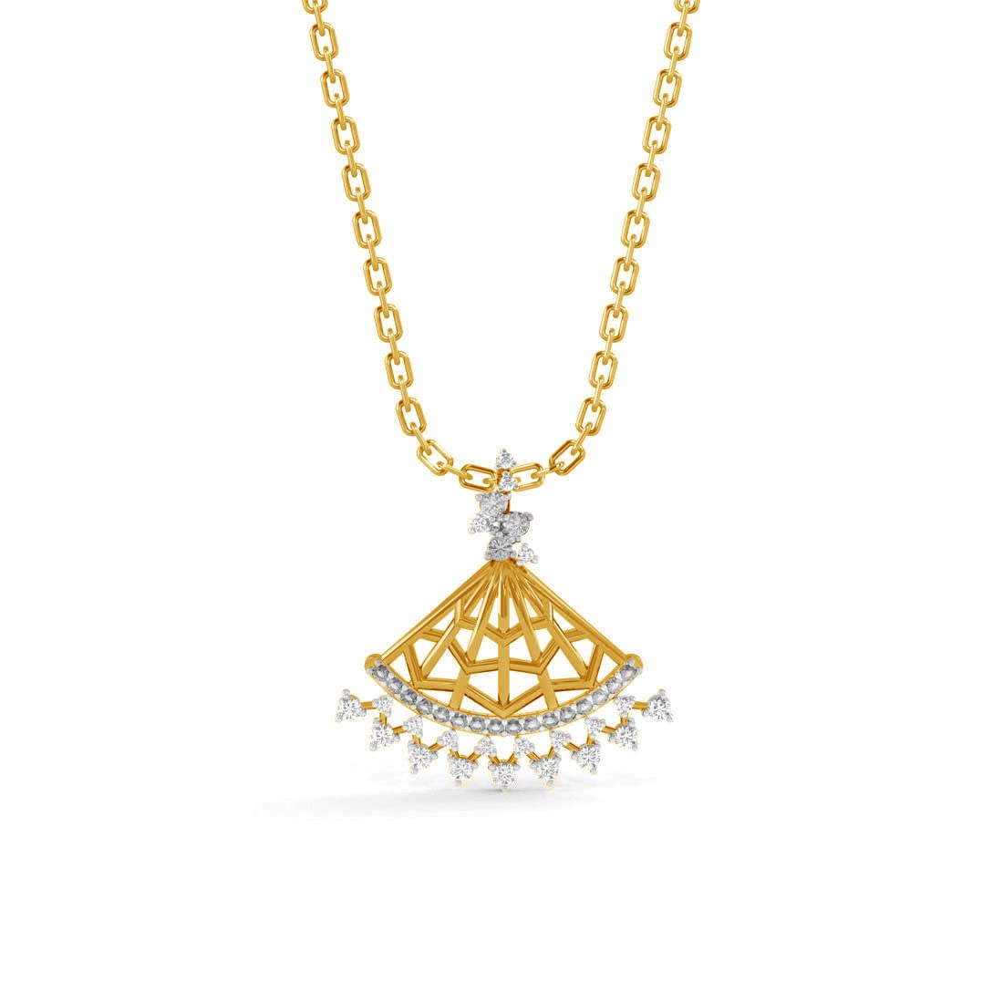 CLARA 925 Sterling Silver Irina Pendant Chain Necklace | Gold Rhodium Plated, Swiss Zirconia | Gift for Women and Girls (B0BD5MNG6M) Amazon Price History, Amazon Price Tracker