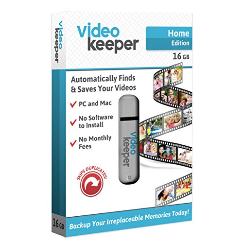 Video Keeper Portable Flash Drive Video Backup USB Drive 16GB