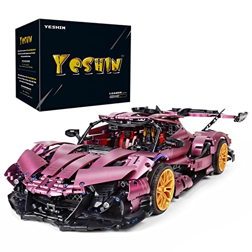 YESHIN Technik Sportwagen MOC Technologie 1:8 Statische Car Klemmbausteine Bausatz 3686pcs Rennauto Auto Modell bausatz…