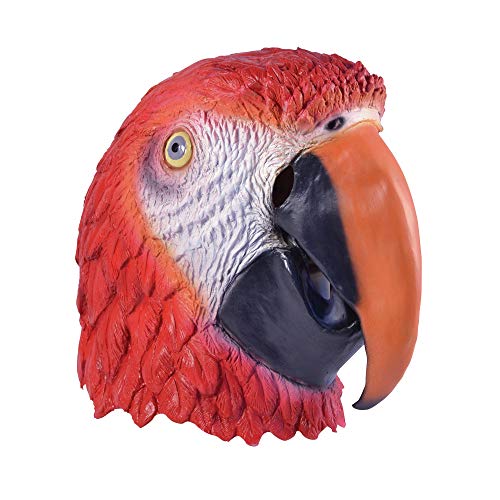 Masque PERROQUET multicolore pour animer vos soirées déguisées et anniversaires sur le thème jungle
