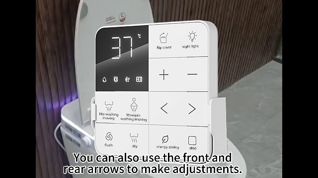 Inodoro Inteligente con Bidé Integrado, Inodoro Artístico con Descarga Potente, Agua Caliente Instantánea, Tapa de Apertura/Cierre Automático, Asiento Alargado Calefaccionado, Secador, Luz Nocturna miniatura 7