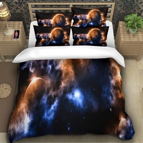 Parure de lit 3D cosmic horror pour chambre d'ado style dark fantasy - 5