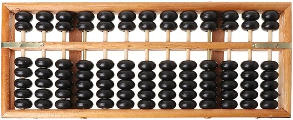 Portable Chinese 13 Digits Column Abacus Arithmetic Calculating Counting Math Learning Tool for Children