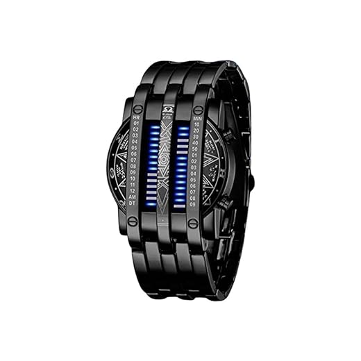 Relógio Masculino LED "Originals Round" em Aço Inoxidável com Visor Hardlex, Pulseira 22cm e Display LED – Moderno, Tecnológico e Autêntico – Acompanha Caixa Premium