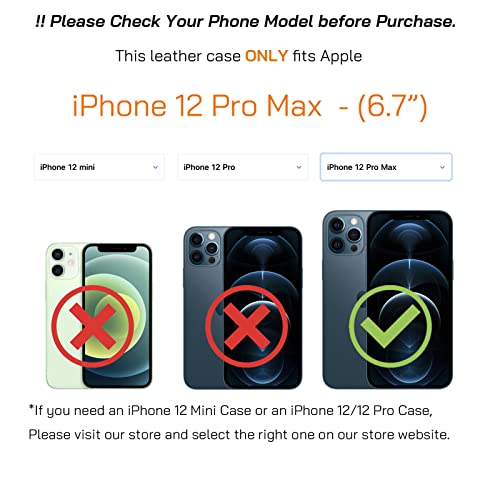 Étui de protection iPhone 12 Pro Max marron, idéal pour vos déplacements - 2