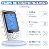 VCKHRRY 3 EN 1 TENS EMS Électrostimulateur Musculaire pour le soulagement de la douleur, la stimulation musculaire, avec 2 Canaux Indépendant, 36 Programmes de Massage, 10 électrodes #5