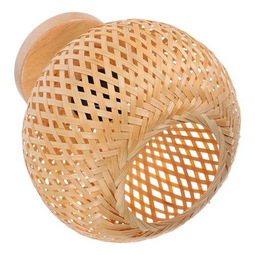 Luminaire de plafond en bambou beige Hohopeti pour couloir