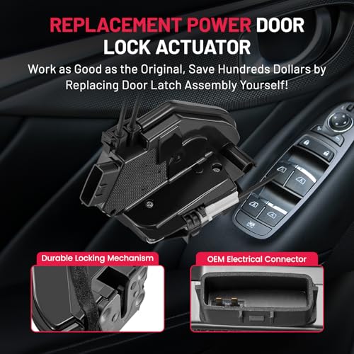 Image of SYERAL Rear Left Driver Side Door Latch Lock Actuator Compatible with Nissan Altima 2013-2018 Replaces 82501-3TA0B, 82501-3TA0A, 825013TA0A, 825013TA0B, SM2045, 937-977, APDLA0167