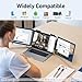 Pornitor Laptop Screen Extender, 14’’ FHD 1080P Triple Portable Monitor for Laptop with Ultra-Slim IPS Display, USB-C Plug and Play Multi Screen Attachment for 14