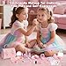 Toddlers Pretend Play Makeup Set for Kids 3-5, Fake Makeup for Girls with Toddler Purse, Make up Kit Toys for 3 4 5 6 7 Year Old Little Girls Birthday Gift