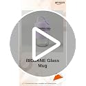 Image of Glass Mug with Straw and Lid, 350ml, Leakproof Travel Tumbler, Lavender