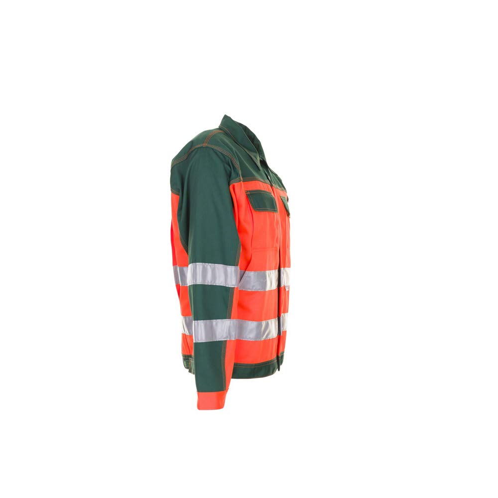 Planam 2008106 Warnschutz Bundjacke, Orange/Grün, Größe 106