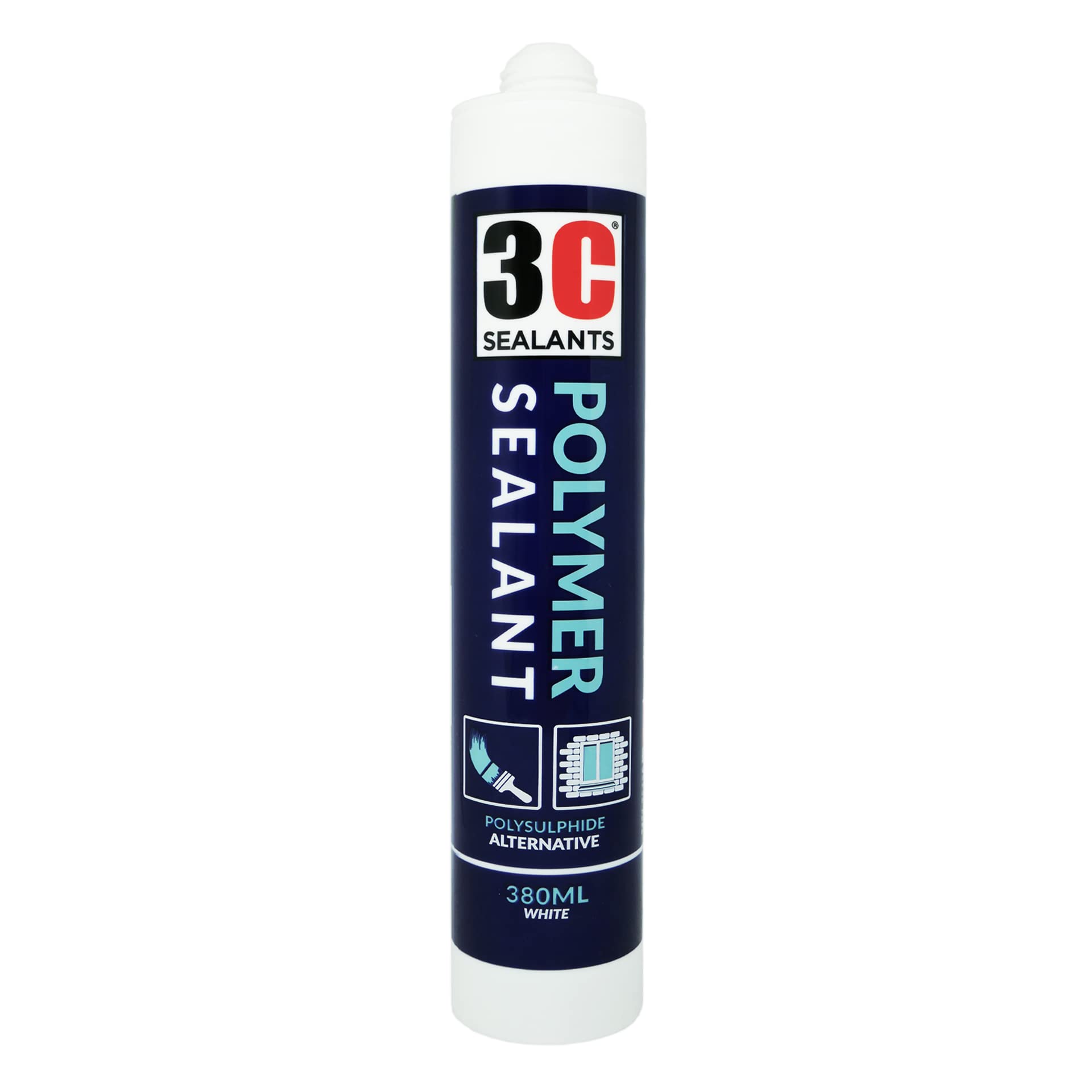 3C Sealants Polymer Sealant Polysulphide Alternative Sealant 380ml White
