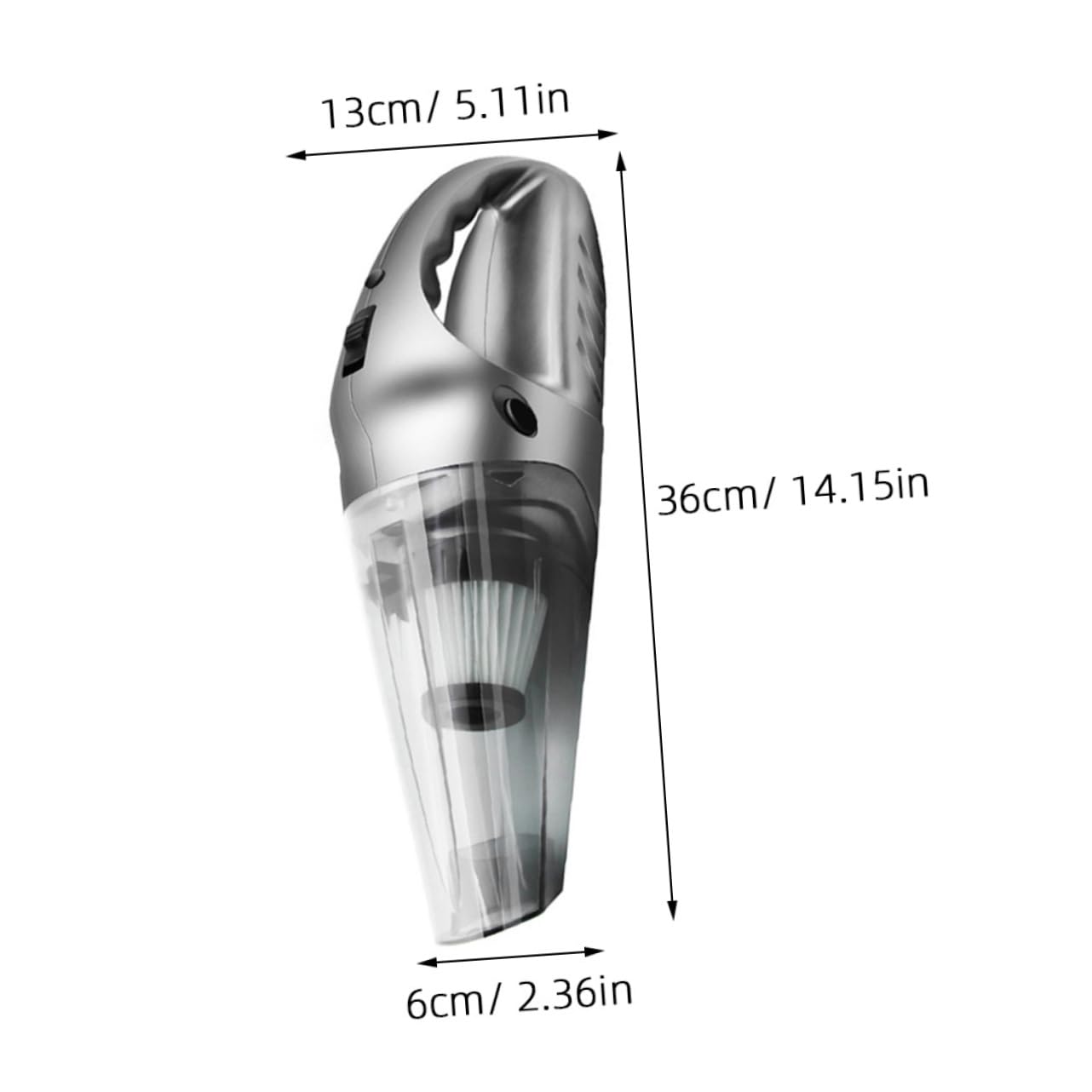 MAGICLULU Aspirador De Coche Potente Miniaspiradora Portátil Mano para Coche Seco y Húmedo Carga USB