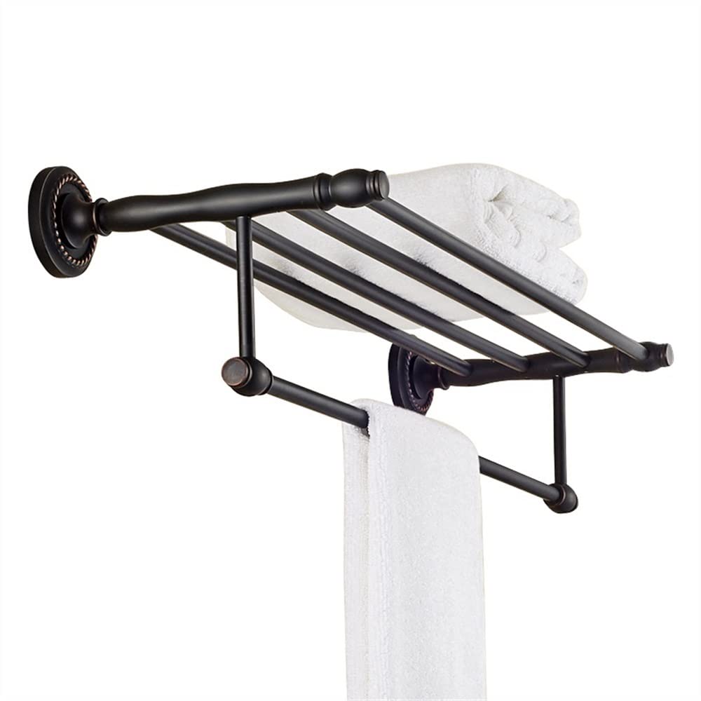 asdchZen Towel Rail Towel Racks, Bathroom Towel Rack Wall Mounted Towel Holder,Towel Holder,Bath Towel Rack,All Copper Bathroom Bathroom Hardware Hanger,Bathroom Rack/60-50Cm-A,60cm-a