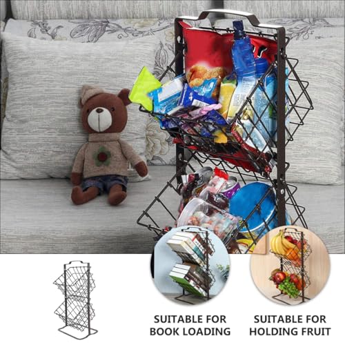Étagère de rangement cuisine noire LABRIMP support de fruits robuste - 8